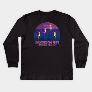 Twilight Tiki Room Kids Long Sleeve T-Shirt